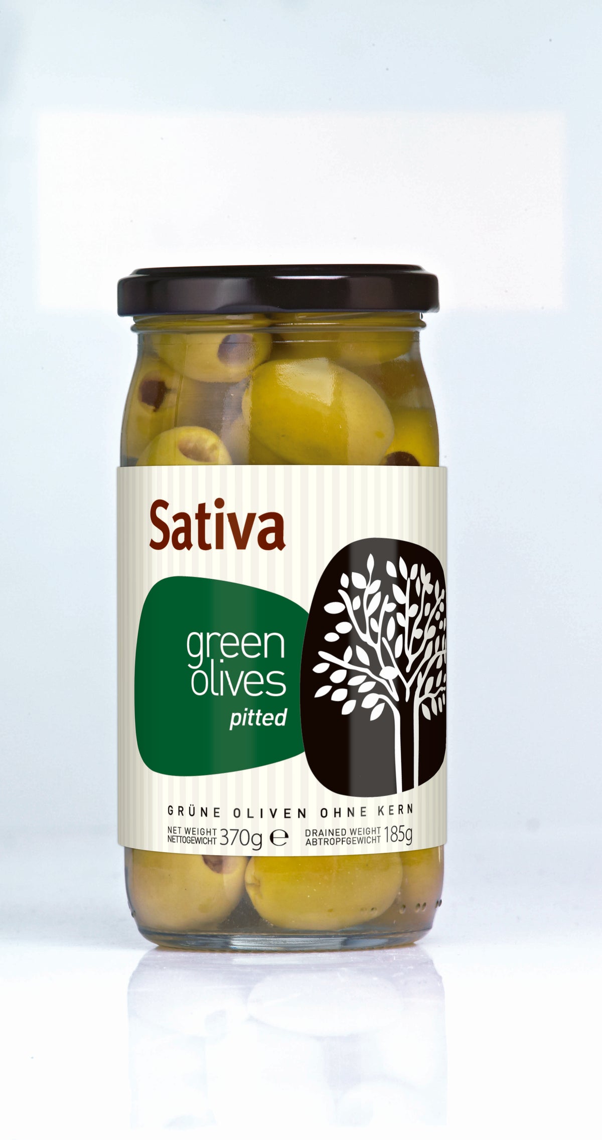 Sativa - Green Olives Pitted 370g