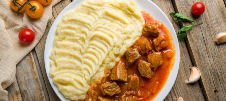 Braised Veal with Mashed Potatoes