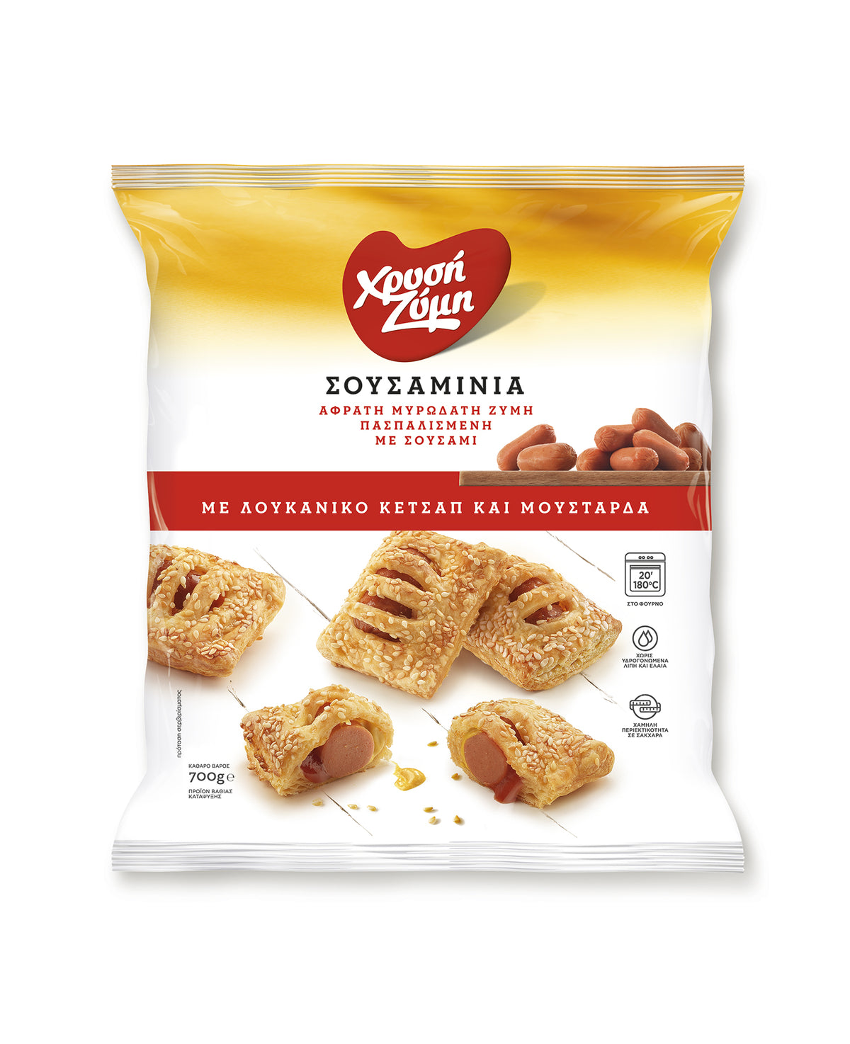 Chrysi Zymi Sausage and Ketchup Breadsticks 700g
