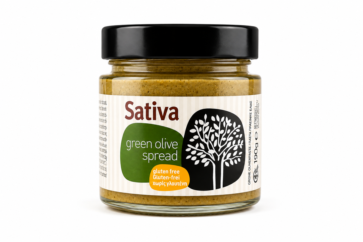 Sativa Groene Olijven Pasta 190gr