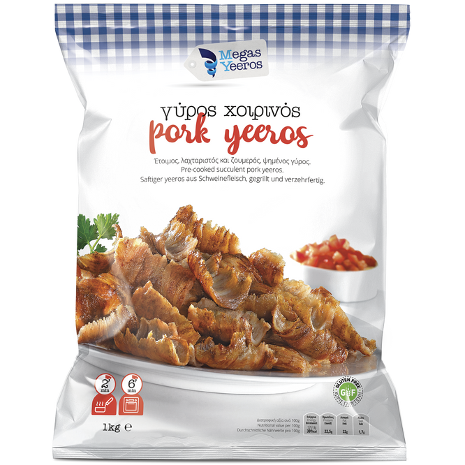 Megas Yeeros Gyro PORK 1kg