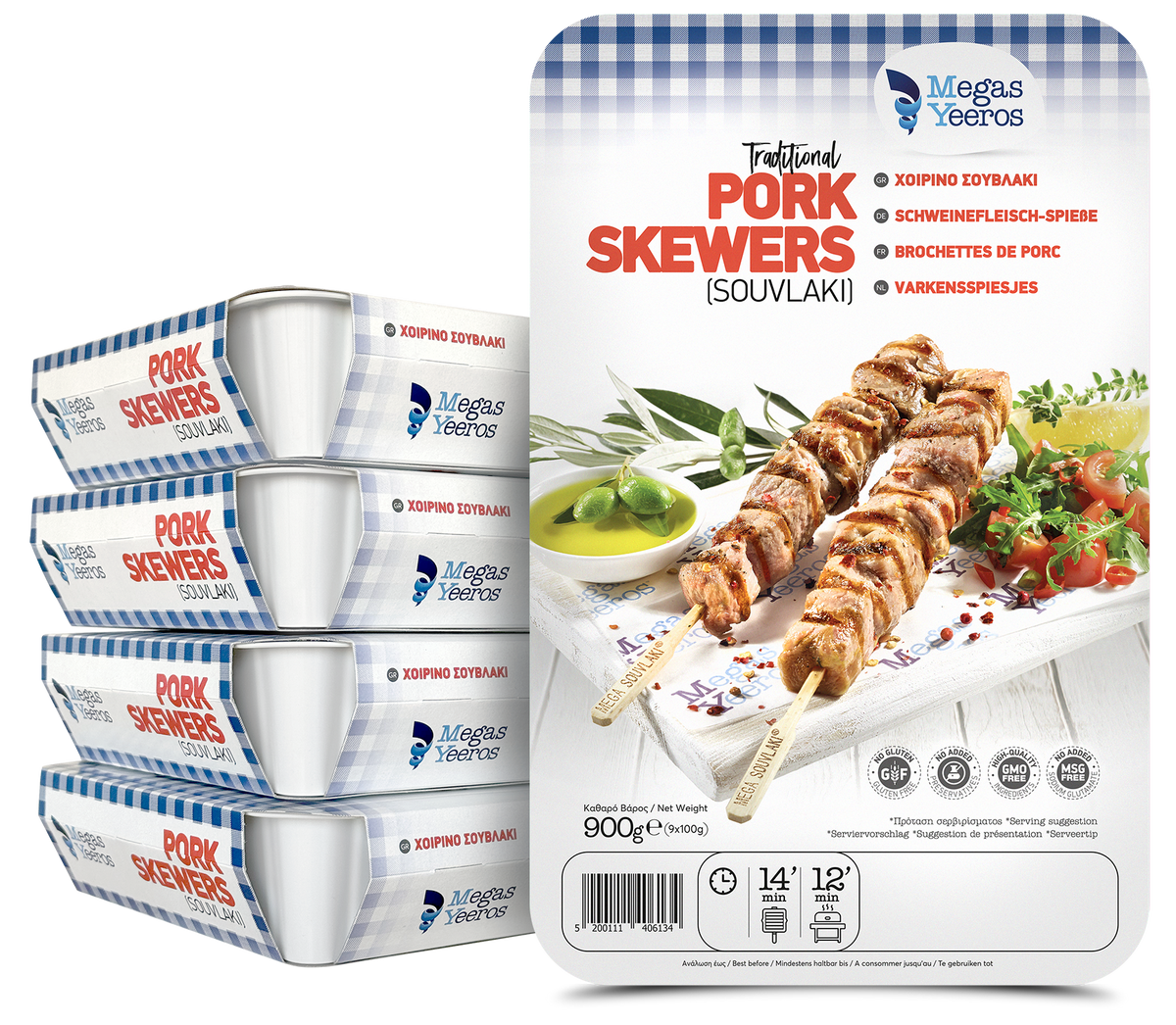 Megas Yeeros Souvlaki VARKEN 9st 100gr